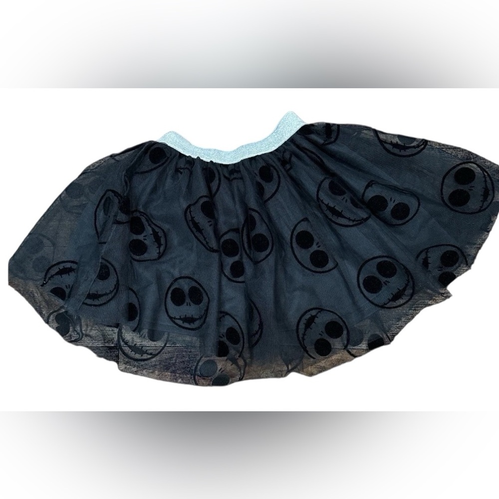 Disney Nightmare Before Christmas Dress Girl's 4T Skirt Black Jack Skellington